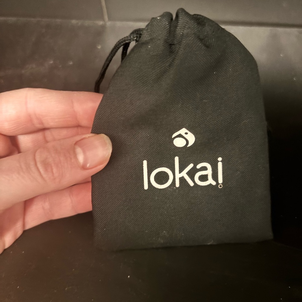 Lokai Maroon Bracelet with Black Pouch - Picture 2 of 2